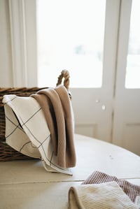 danish knitted kitchen or guest towel {1 left}
