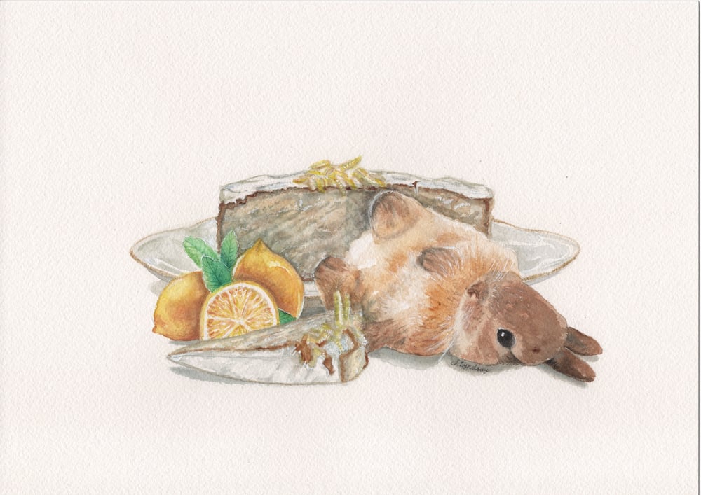 Image of Lemon Drizzle Bunny Original A4