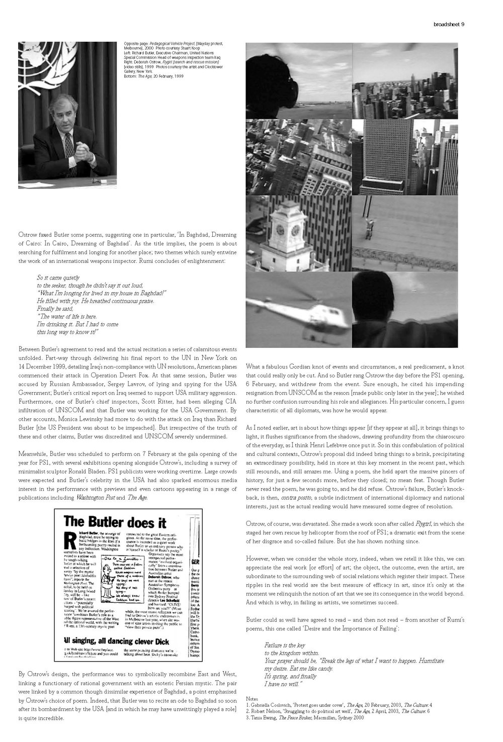 The Importance of Failure Stuart Koop Broadsheet 