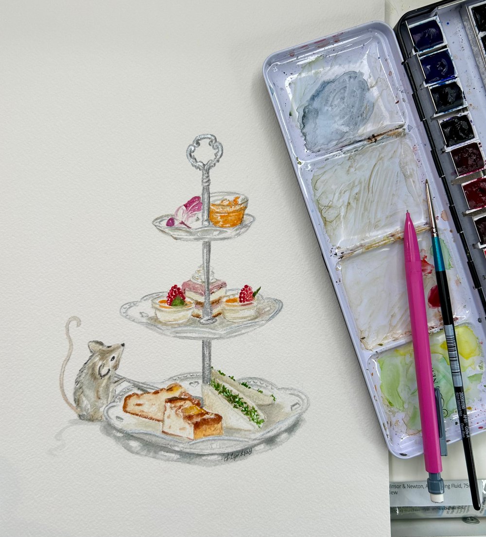 Image of Afternoon Tea Mouse Original A4