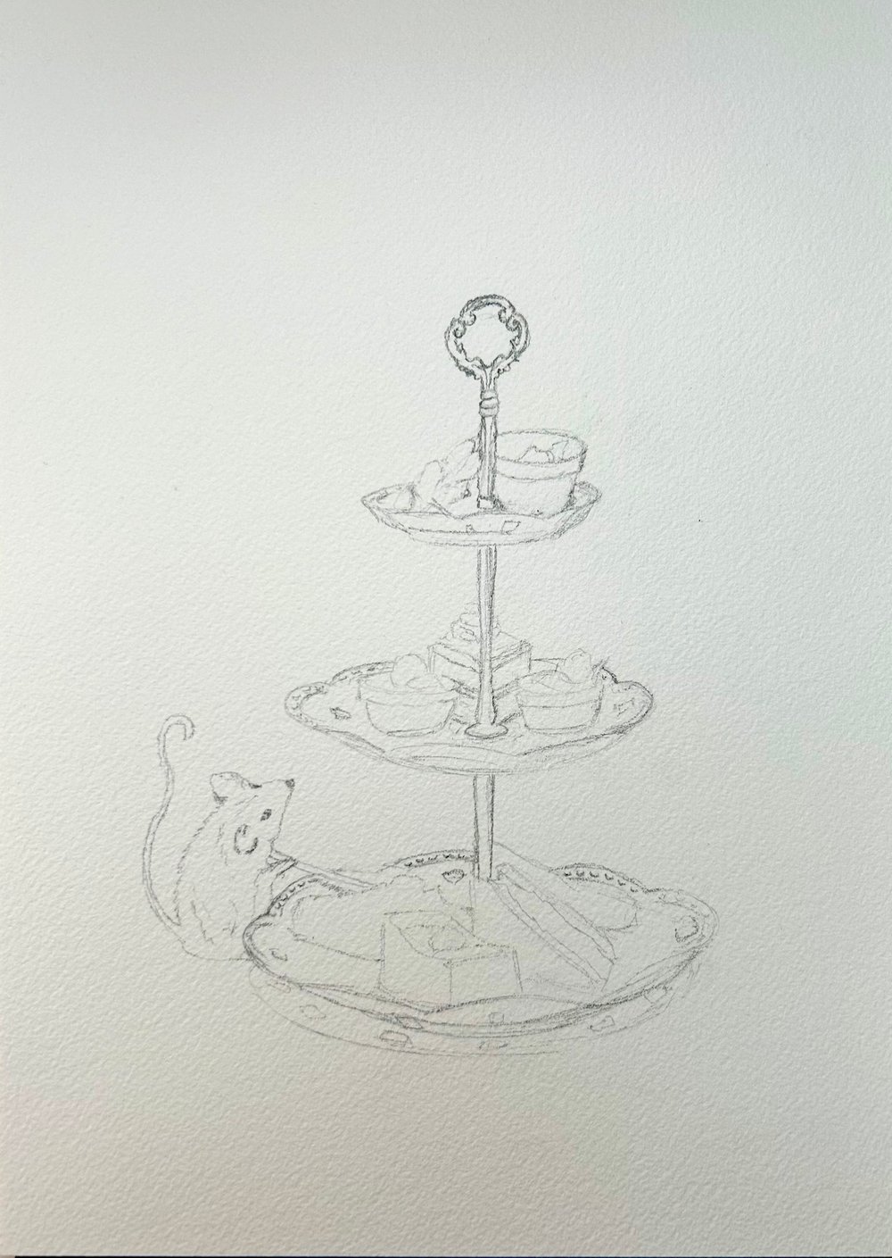 Image of Afternoon Tea Mouse Original A4