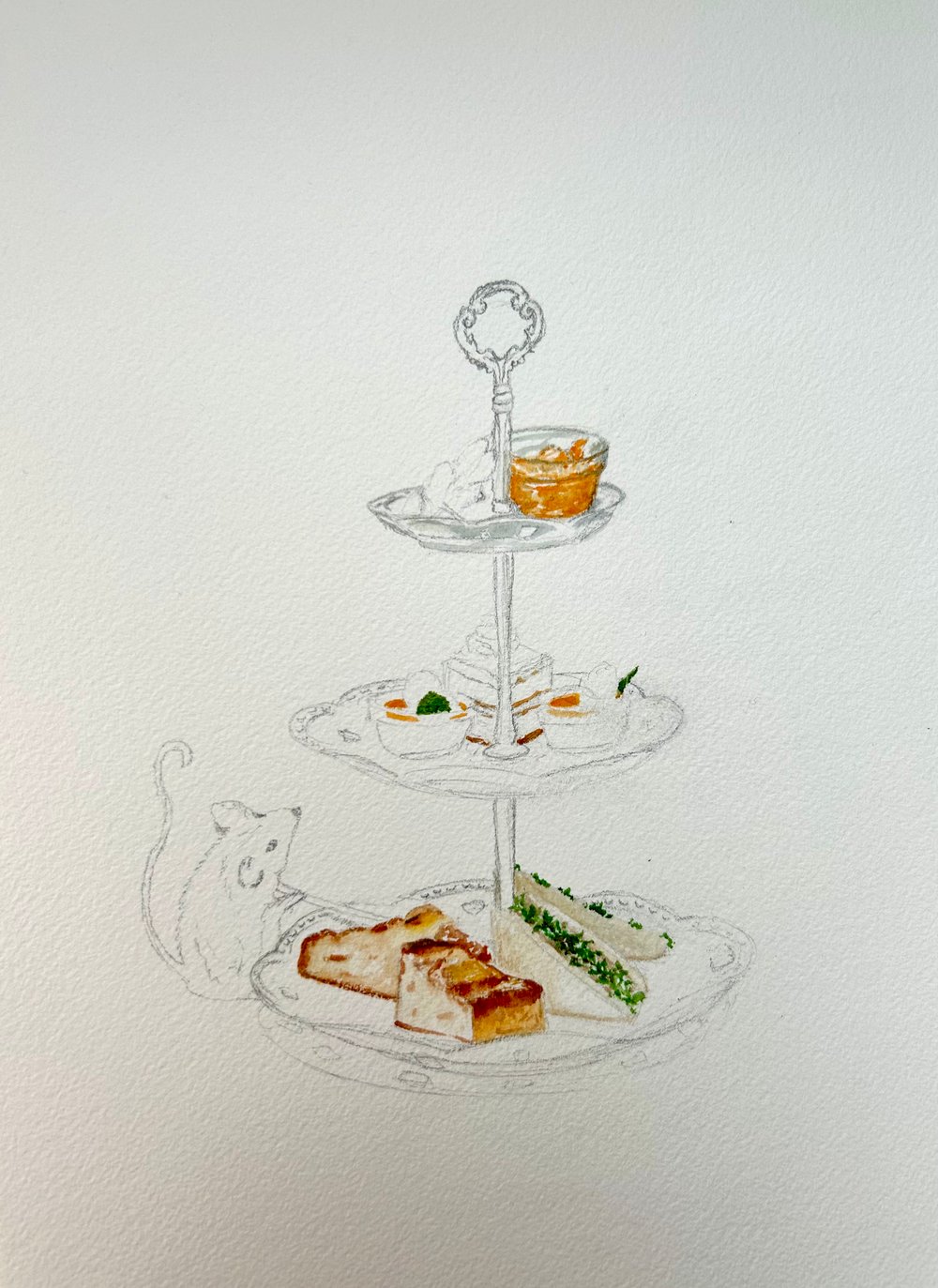 Image of Afternoon Tea Mouse Original A4