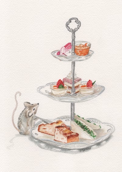 Image of Afternoon Tea Mouse Original A4