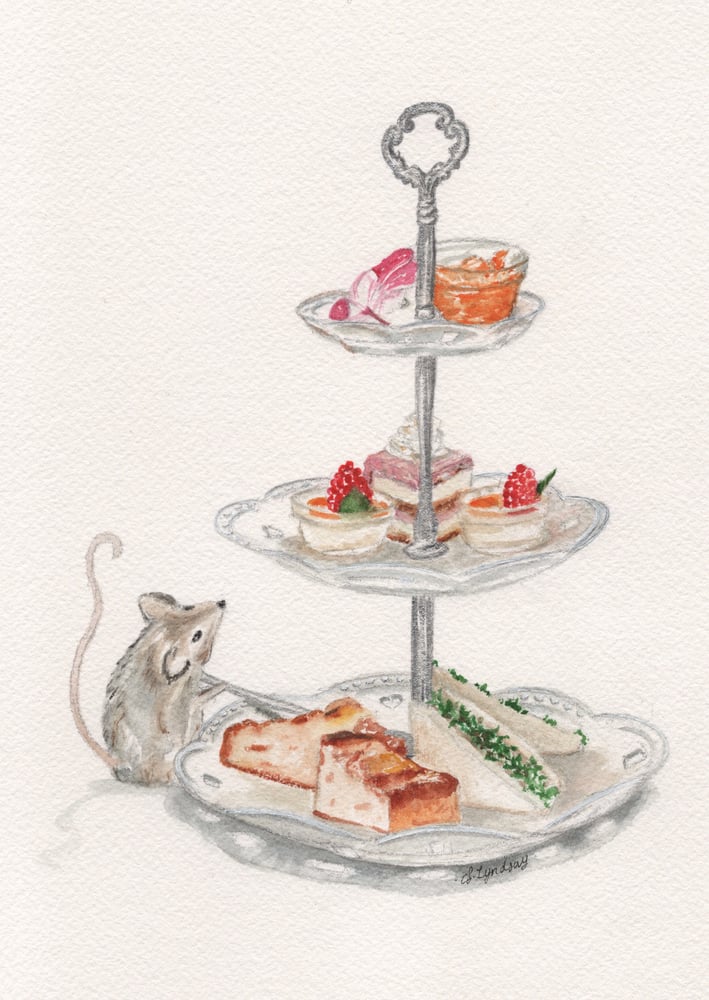 Image of Afternoon Tea Mouse Original A4