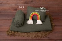 Image 3 of Khaki set with rainbow