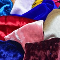 Image 3 of Mixed Velvet Remnants Fabric Bundle 10 Pieces