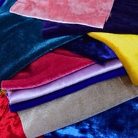 Image 4 of Mixed Velvet Remnants Fabric Bundle 10 Pieces