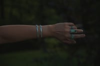 Image 4 of hand-stamped Free Spirit cuff (MTO)