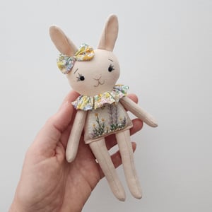 Image of Mini Embroidered Bunny Doll Pattern