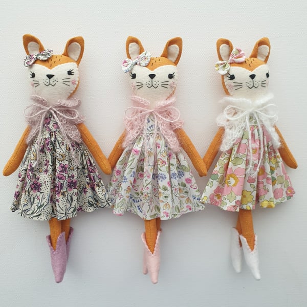 Image of Fox Doll Sewing Pattern - Digital PDF