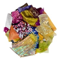 Image 1 of Sparkly Metallic Offcuts Craft Pack 50 Pieces