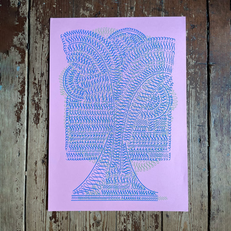 Image of Flourishes A2 Screenprints (Various Colours)