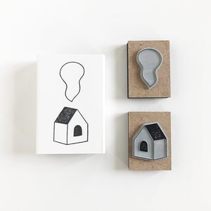 Image of House & Smoke, mini stamps