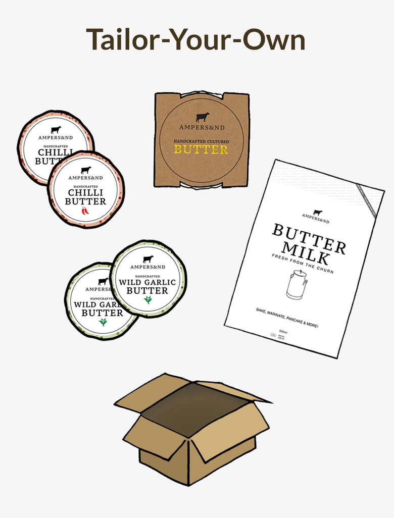 Image of Tailor-Your-Own Handcrafted Flavoured Butter and Butter Pack UK MAINLAND DELIVERY