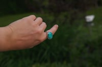 Image 3 of hubei turquoise // *adjustable* ring (7-9.25)