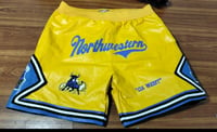 Image 1 of BULLS NW GOLD LEATHER SHORTS