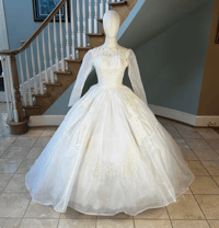 Image 1 of 1950s Wedding Ballgown