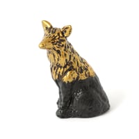 Image 1 of Golden wolf - sculpture