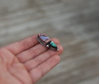 Image 2 of *MADE TO SIZE* Fire opal + Turquoise