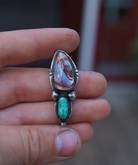 Image 3 of *MADE TO SIZE* Fire opal + Turquoise