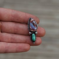 Image 1 of *MADE TO SIZE* Fire opal + Turquoise