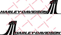 Image 3 of HD #1 Wide Body Saddlebag Decal