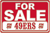49ers 4 Sale Logo Pin