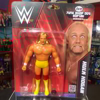 Image 1 of **IN STOCK** Junk Shop Dog Sofubi Vintage Style Hulk Hogan (Red & Yellow) Wrestling Figure