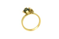 Image 4 of Contemporary gold ring set with green and yellow sapphires 