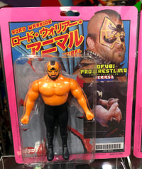 Image 3 of Junk Shop Dog Sofubi Vintage Style Legion of Doom Road Warriors Hawk and Animal Figures Set