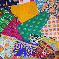 Image 4 of Boho Print Cotton Offcuts Craft Pack 25 Pieces