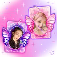 Image 1 of Butterfly Wing Double Sided Acrylic Photocard Holder