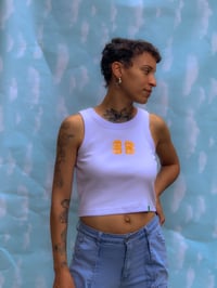 Image 1 of "Eyes" Logo Cropped Tank Top