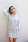 Shirt Dress Blue Indian Paisley