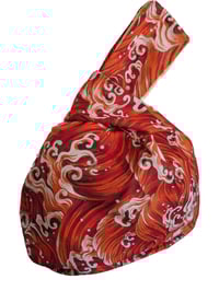 Image 2 of Japanese Hokusai Sea Waves Knot Bag 