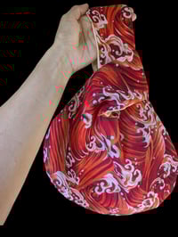 Image 3 of Japanese Hokusai Sea Waves Knot Bag 