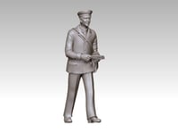 Postman with flat hat and letters