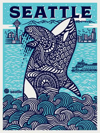 Seattle Poster Series (Puget Sound)