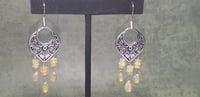Image 2 of Australian Fire Opal Earrings