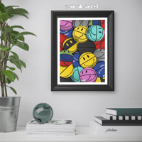 Image 3 of Sneaker Poster Chinatown Market Basketballs Print