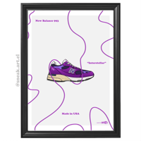 Image 2 of Sneaker Poster New Balance 993 “Interstellar” Print