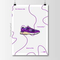 Image 1 of Sneaker Poster New Balance 993 “Interstellar” Print