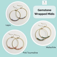 Image 4 of Gem Wrapped Earrings