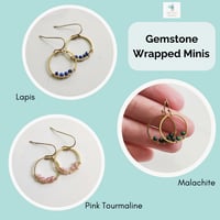 Image 3 of Gem Wrapped Earrings
