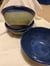 Image of Set of three blue/green bowls