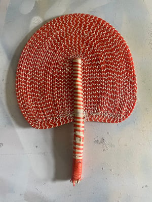 Image of African Hand woven Fans made from recycled plastics  A