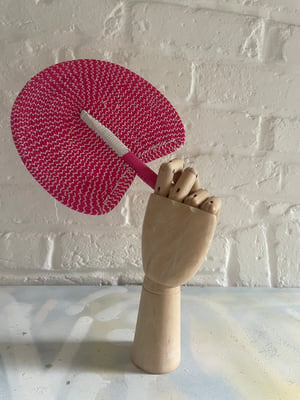 Image of African Hand Woven Fans made from recycled plastic B