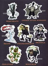 HORROR STICKERS (CHOOSE) 