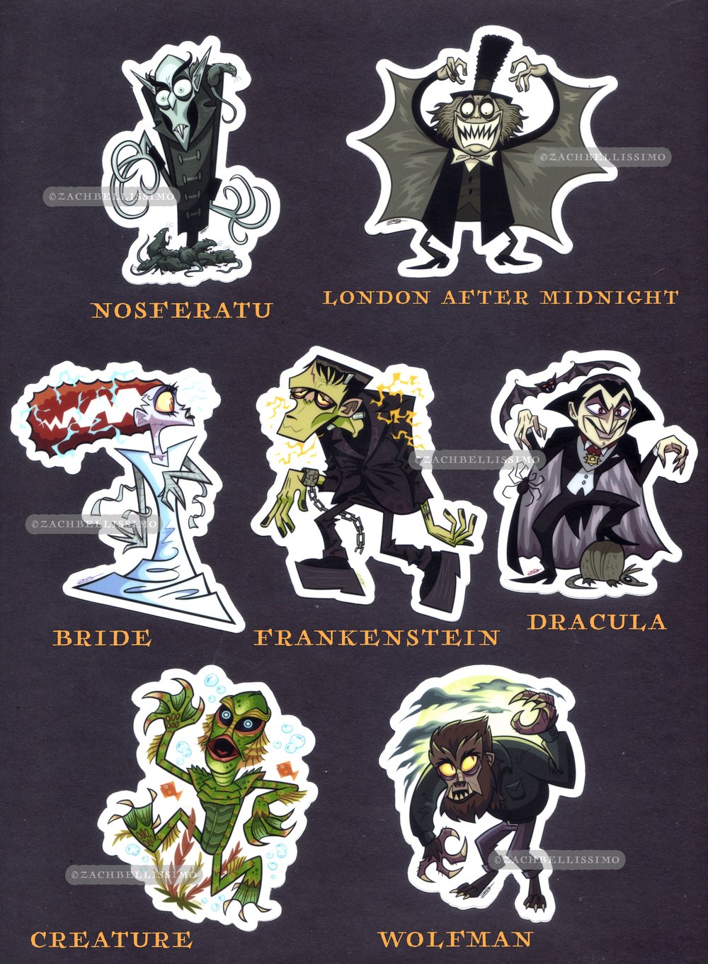 HORROR STICKERS (CHOOSE) 