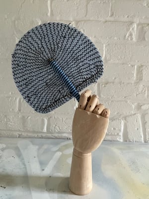 Image of African Hand Woven Fans made from recycled plastic C